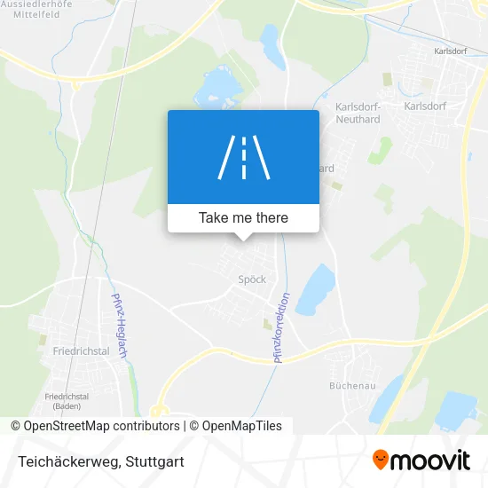 Карта Teichäckerweg
