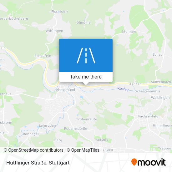 Hüttlinger Straße map