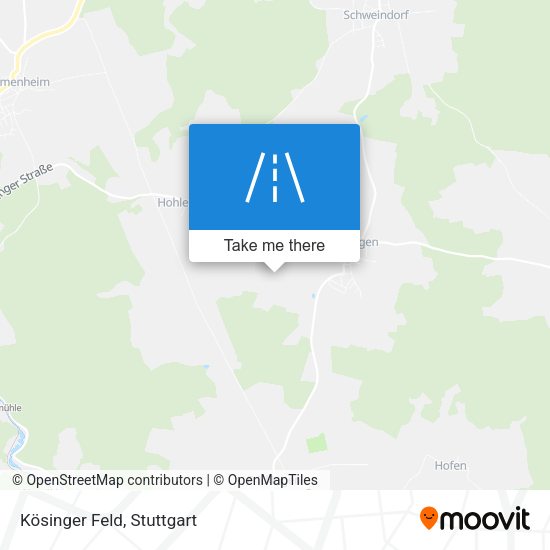 Kösinger Feld map