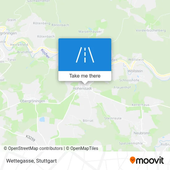 Карта Wettegasse