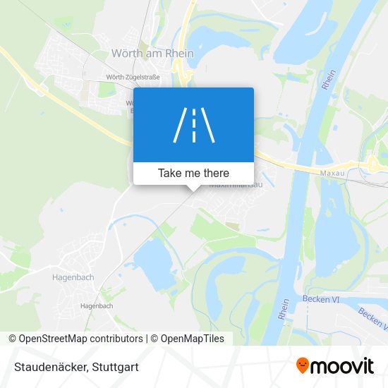 Staudenäcker map