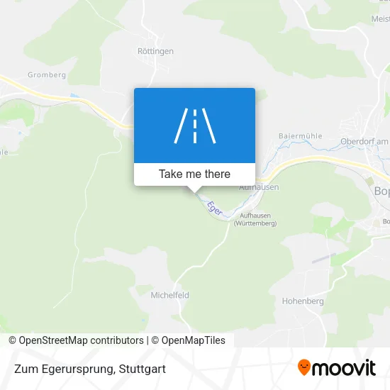 Карта Zum Egerursprung