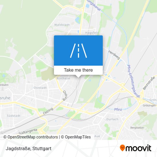 Карта Jagdstraße