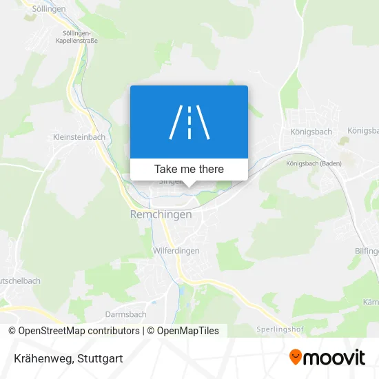 Карта Krähenweg