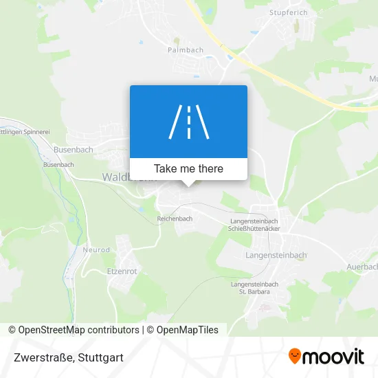 Карта Zwerstraße