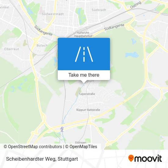 Карта Scheibenhardter Weg