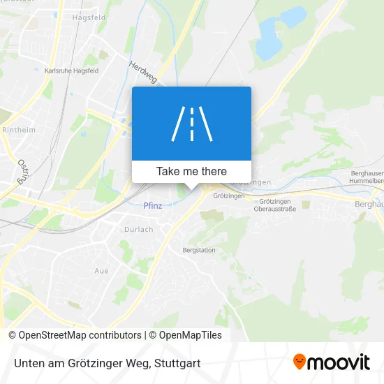 Карта Unten am Grötzinger Weg
