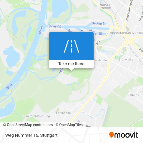 Карта Weg Nummer 16
