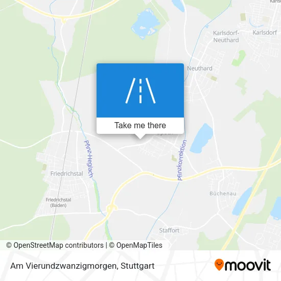 Карта Am Vierundzwanzigmorgen
