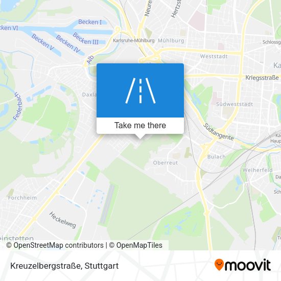 Kreuzelbergstraße map
