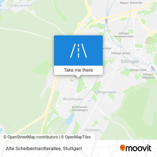 Карта Alte Scheibenhardterallee