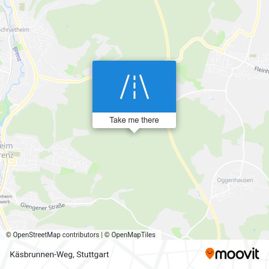 Käsbrunnen-Weg map