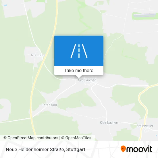 Карта Neue Heidenheimer Straße