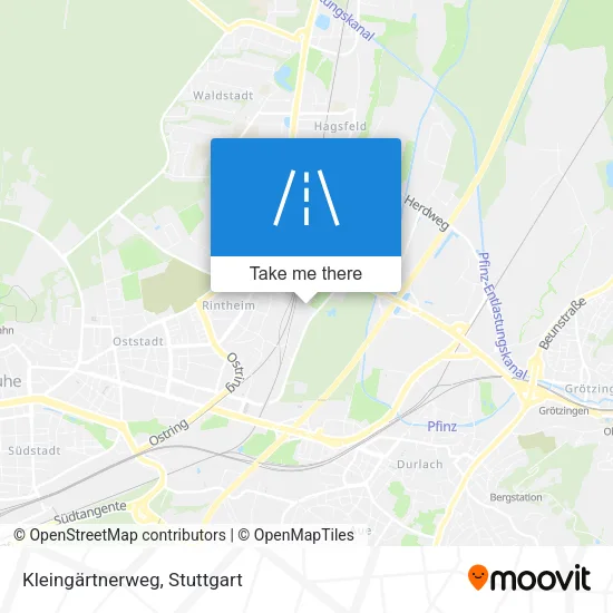 Карта Kleingärtnerweg
