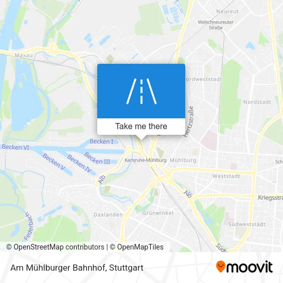 Карта Am Mühlburger Bahnhof