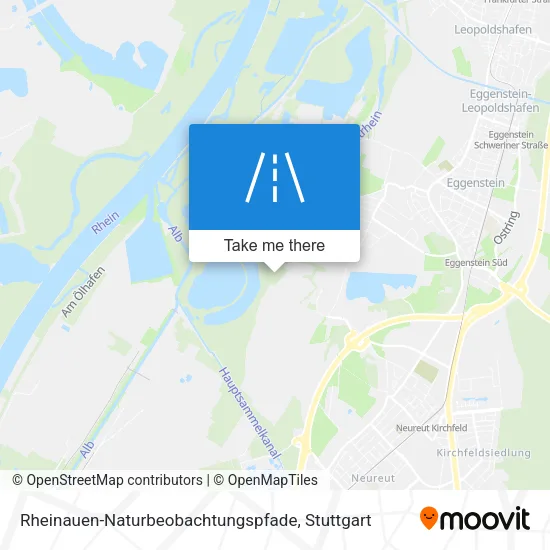 Карта Rheinauen-Naturbeobachtungspfade