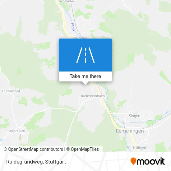 Карта Raidegrundweg