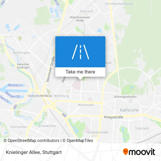 Карта Knielinger Allee