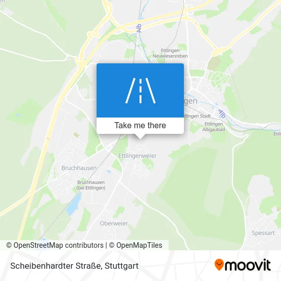 Карта Scheibenhardter Straße