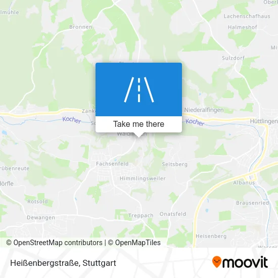 Карта Heißenbergstraße