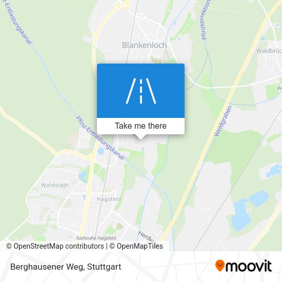 Berghausener Weg map