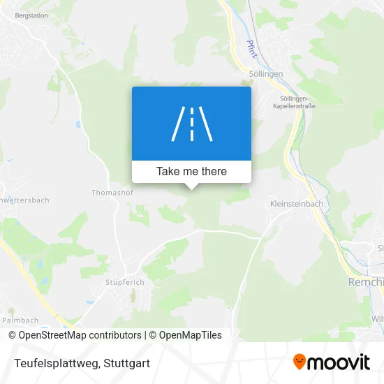 Карта Teufelsplattweg