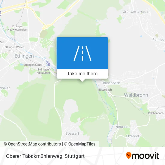 Карта Oberer Tabakmühlenweg