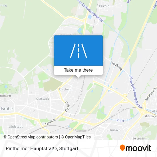 Карта Rintheimer Hauptstraße