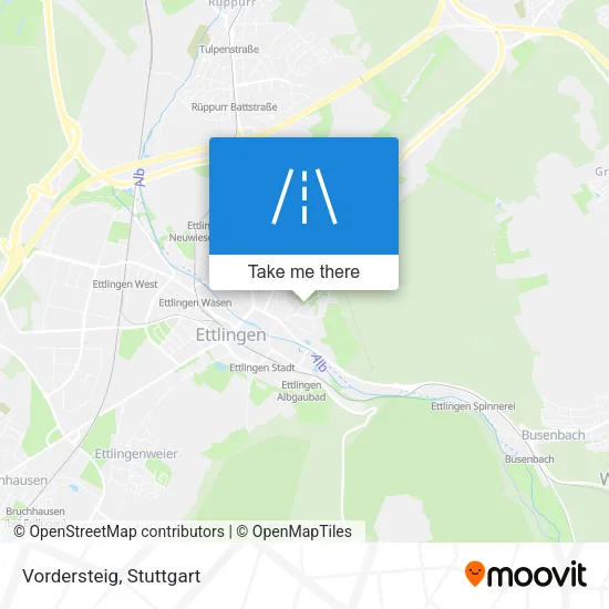 Карта Vordersteig