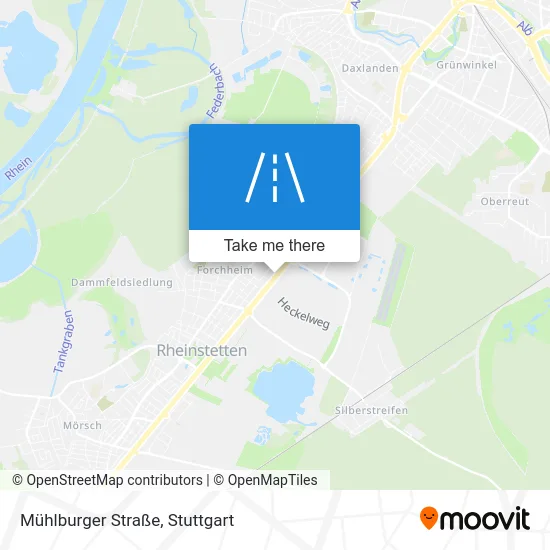 Карта Mühlburger Straße