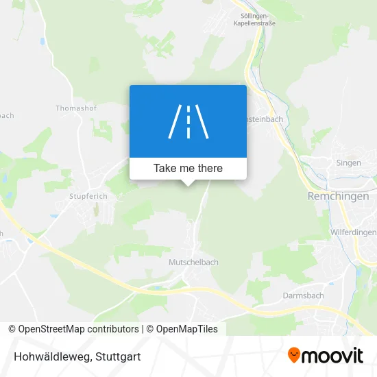 Карта Hohwäldleweg