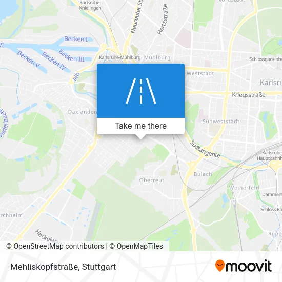 Карта Mehliskopfstraße