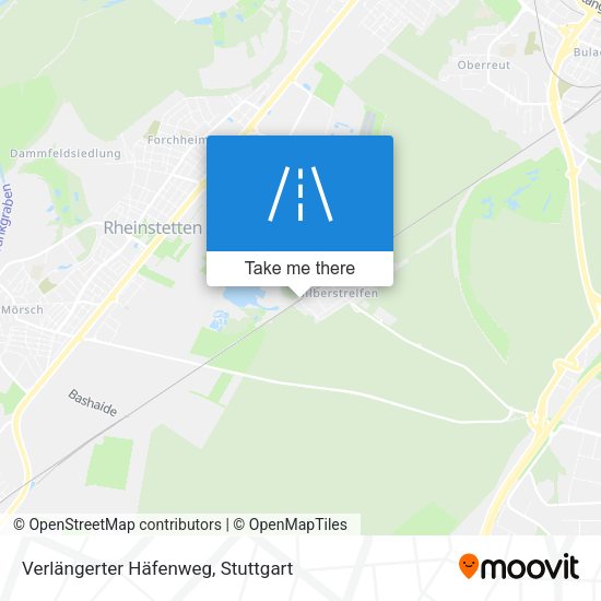 Verlängerter Häfenweg map