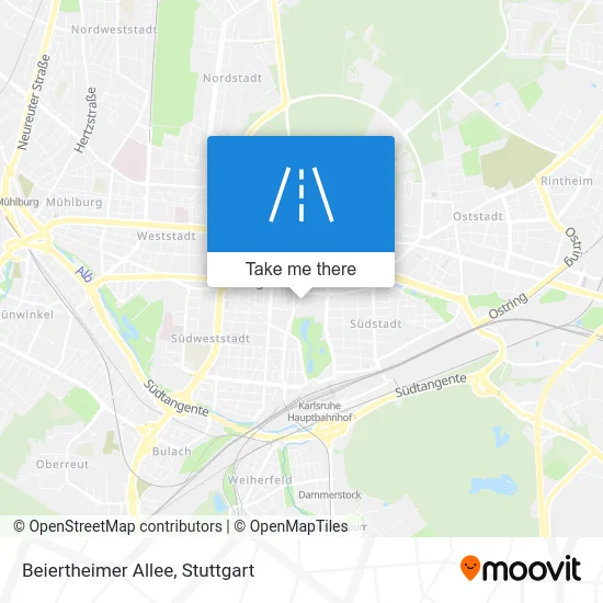 Карта Beiertheimer Allee