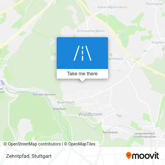 Карта Zehntpfad