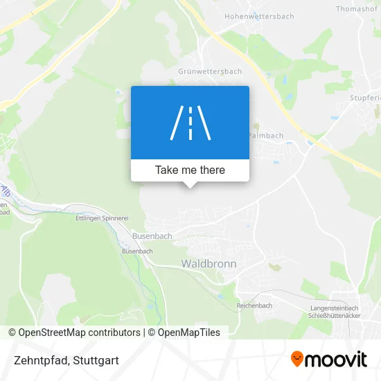 Карта Zehntpfad