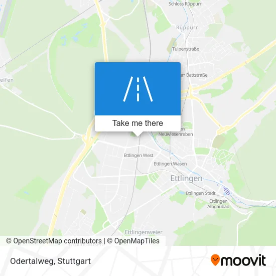 Карта Odertalweg