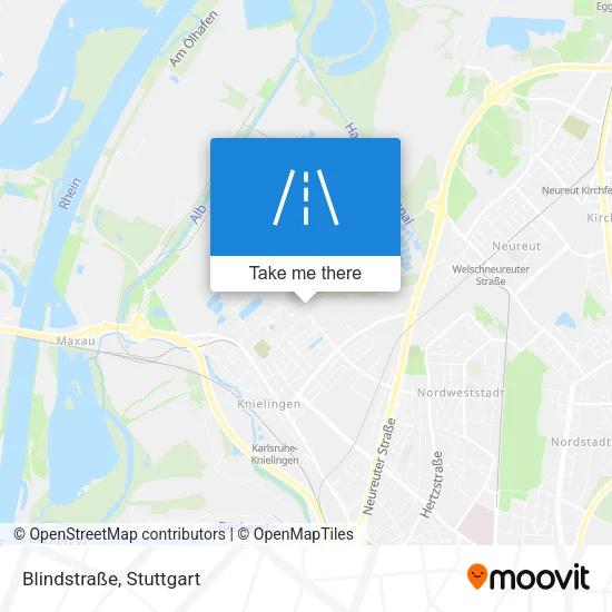 Карта Blindstraße