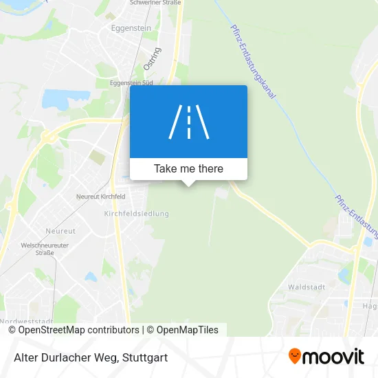 Alter Durlacher Weg map