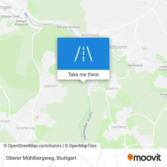Карта Oberer Mühlbergweg