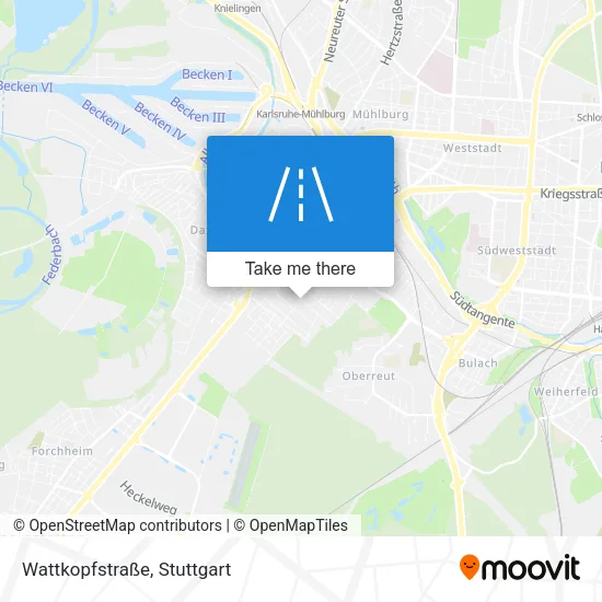 Карта Wattkopfstraße
