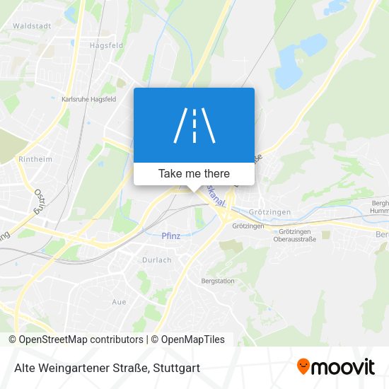 Alte Weingartener Straße map