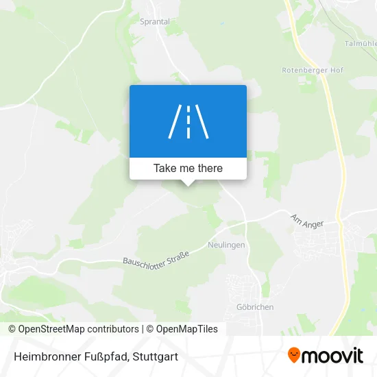 Карта Heimbronner Fußpfad