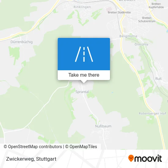 Zwickerweg map