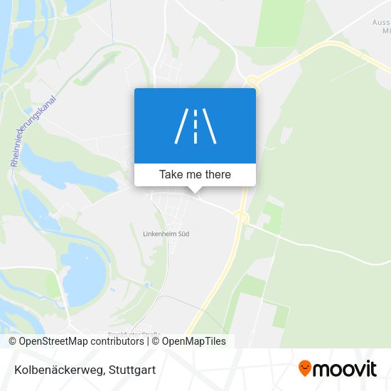 Kolbenäckerweg map