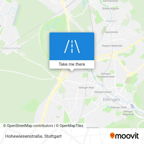Hohewiesenstraße map