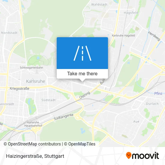 Карта Haizingerstraße