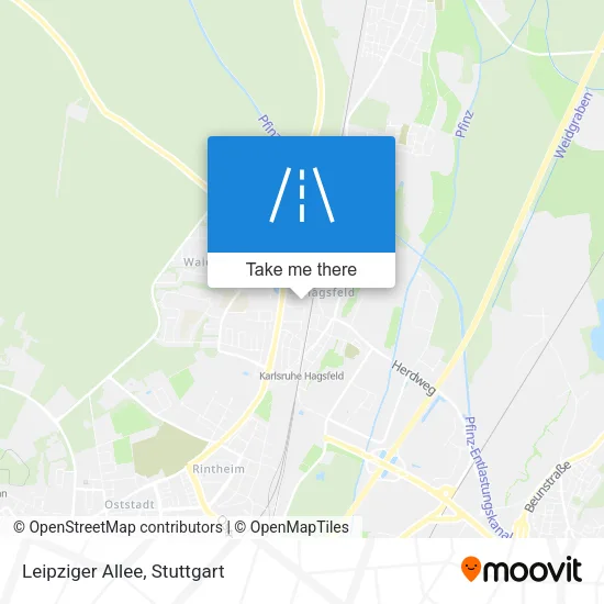 Карта Leipziger Allee
