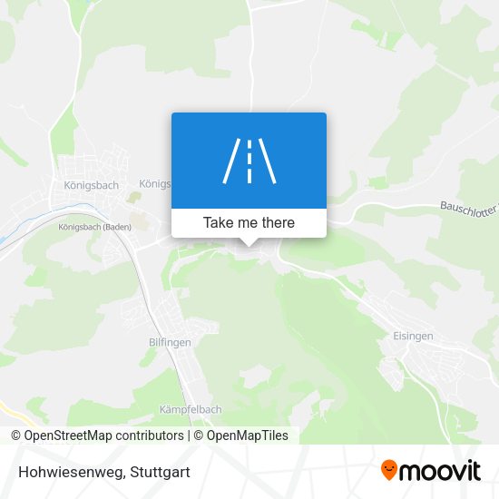 Hohwiesenweg map