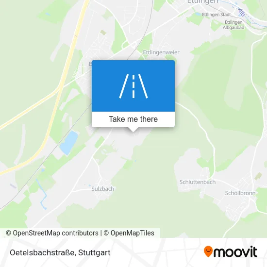 Карта Oetelsbachstraße